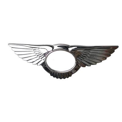 3W0853621A Bentley Flying Spur Front Grill Wings Silver Badge Emblem